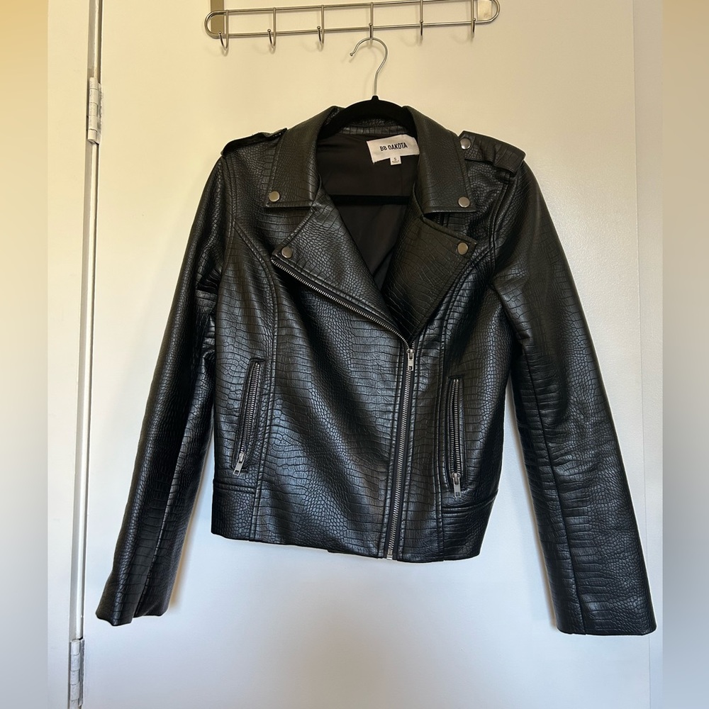 Faux leather jacket